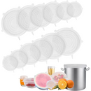 Kit 18 Tampas Silicone Universal De Silicone