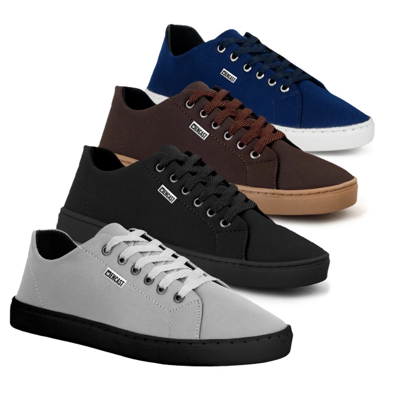 Kit 4 Pares de Tênis Masculino Moderno