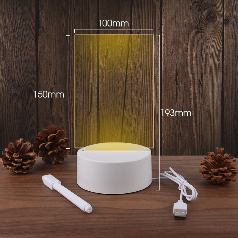 Quadro de notas Led Night